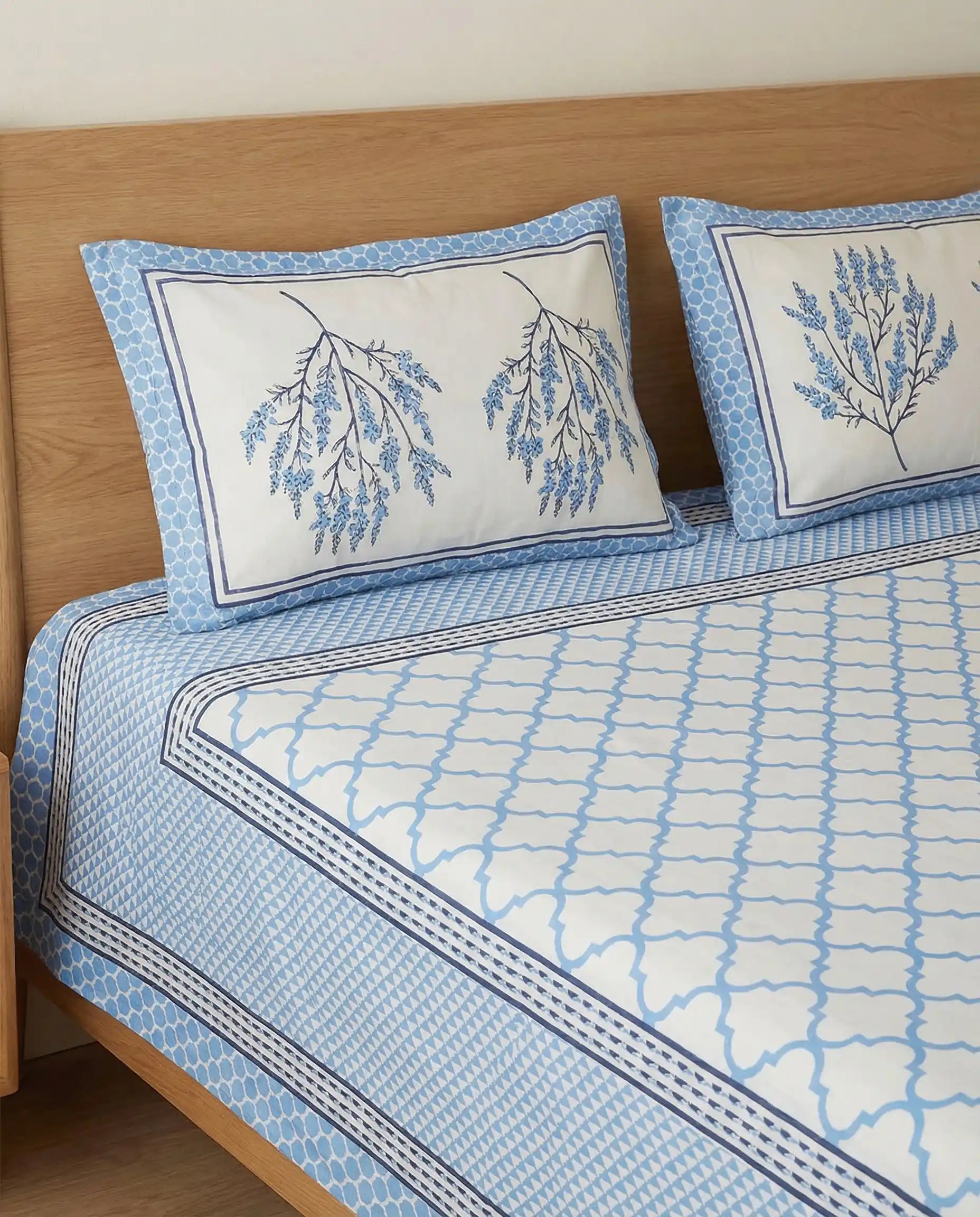 Royal Blue Cotton Bedsheet