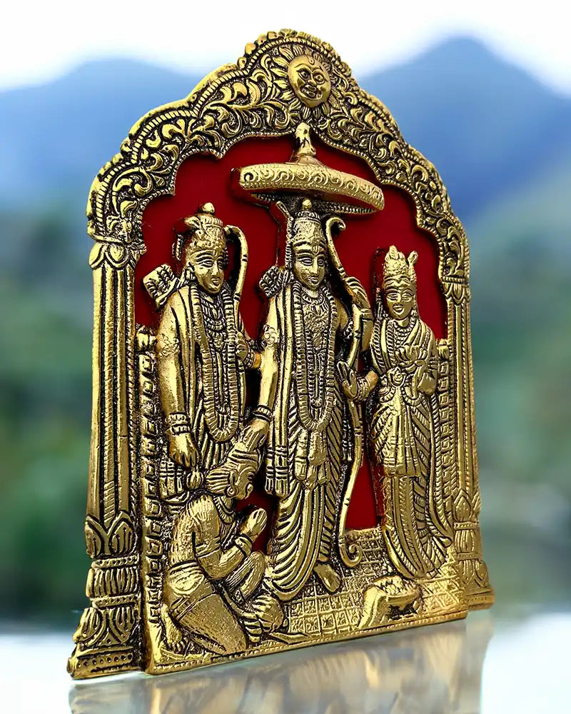 Lord Sita Ram Brass Finish Antique Idol