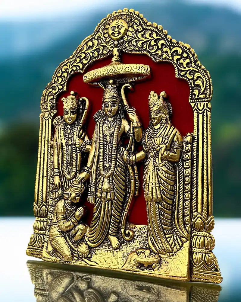 Lord Sita Ram Brass Finish Antique Idol