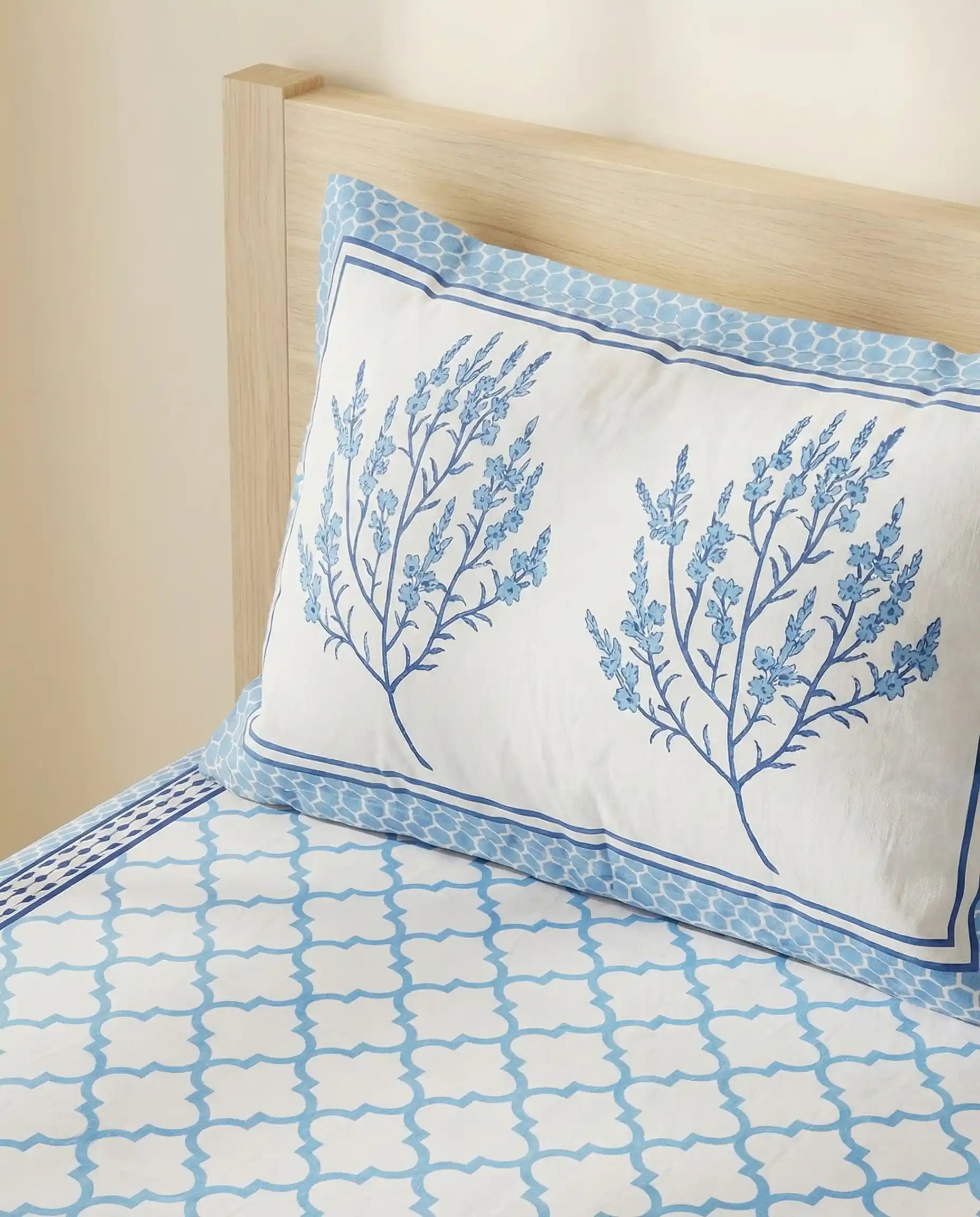 Royal Blue Cotton Bedsheet